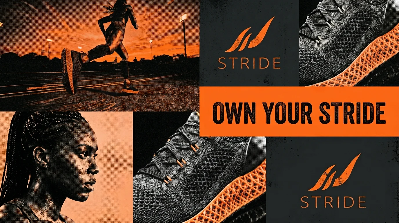 STRIDE brand board